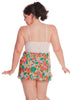 Women's Plus Size Printed Crinkle Chiffon Babydoll with G-String #5222x (1x-3x)