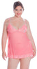 Women's Plus Size Mesh Babydoll with G-String #5226x (1x-3x)