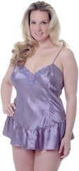 Women's Plus size Charmeuse Babydoll with G-string #5231x (1x-3x)