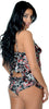 Women's Plus Size Printed Charmeuse Babydoll with Hipster Panty #5234x (1x-3x)