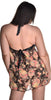 Women's Plus Size Printed Chiffon Babydoll with G-String #5235/x (1x-3x)