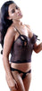 Women's Foiled Mesh Camisole Thong Set #7060