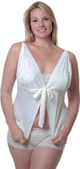 Women's Plus size Dull Satin Camisole Short Set #7067x