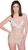 Women's Plus Size Stretch Lace Camisole Boy Short Set #7096x