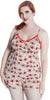 Women's Floral Print Knitted Lace Camisole Short Set #7108/X