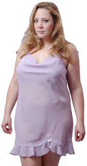 Women's Georgette Chemise with Lace #71694