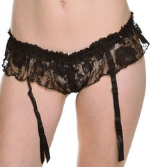 Women's Lace Boy Short with garter # 8163/x
