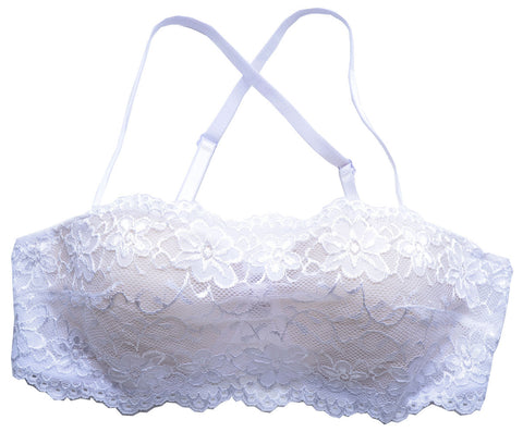 Biatta Juniors Bandeau Convertible Bra CB000716, Snow, 36B