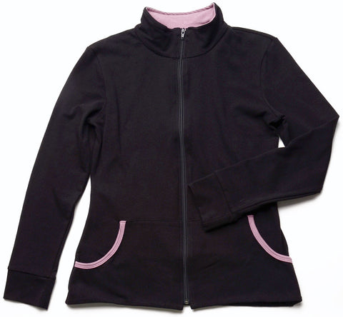 Blue Canoe Organic Cotton Jacket C777, Black/Mauve, Small
