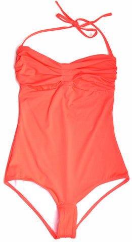 Huit Pleated Strapless Soft Cups One Piece Swimsuit 13, Bubble, 32D