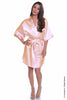 Women's Silky Classic Short Kimono Robe #3028A