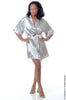 Women's Silky Classic Short Kimono Robe #3028