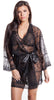 Women's Lace Short Wrap Robe G-String Set #3095