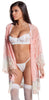 Women's Lace Short Wrap Robe G-String Set #3095