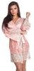 Women's Lace Short Wrap Robe G-String Set #3095