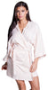 Women's  Cotton Blend Short Kimono Wrap Robe #3106