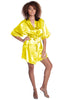 Women's Silky Classic Short Kimono Robe #3028