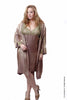 Women's Iridescent Chemise and Short Robe Set #335AC