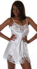 Women's Silky Chemise with Lace #4096