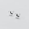 Little Heart Earring in Sterling Silver - EAQ120S