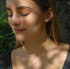 Small Heart Necklace in Matt Gold - NLK08G