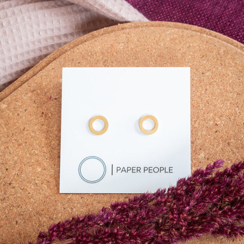 Small Loop Earrings Gold Plated - WA7