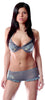 Women's Mesh Underwire Bra and Boy Short Set #1009