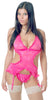 Women's Stretch Lace Teddy and G-String 2 Piece Set #1053