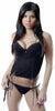 Women's Burnout Velvet Bustier and G-String 2 Piece Set #1061