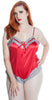 Women's Plus Size Silky Matte Satin Teddy Romper #1089X