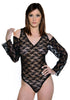 Women's All Over Lace Long Sleeves Teddy #1103