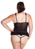 Plus Size women's Open Cups Bustier and G-String 2 Piece Set #1109X/XX