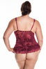Plus Size women's Open Cups Bustier and G-String 2 Piece Set #1109X/XX