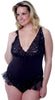 Women's Knit and Lace Teddy And Short Robe Set #11263081X/XX
