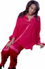 Women's Georgette and Charmeuse Pajama Pant Set #176d