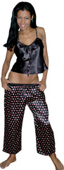 Women's Printed Charmeue Camisole Pajama Set #2032/x