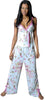 Women's Plus Size Printed Georgette Embroideried Camisole Pajama Set #2045X