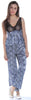Women's Printed Charmeuse Camisole Pajama Set #2053