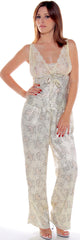 Women's Printed Charmeuse Camisole Pajama Set #2053