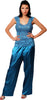 Women's Lace and Charmeuse Camisole Pajama Pant Set #2071/x