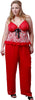 Women's Plus Size Chiffon Camisole Pajama Set #2072X