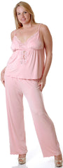 Women's Plus Size Microfiber Camisole Pajama Set #2077X