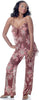 Women's Printed Chiffon 3-Pieces Baby Doll Pajama Set #2080