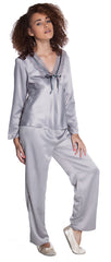 Women's Matte Satin Pajama Set #2082