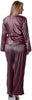 Women's Plus Size Matte Satin Pajama Set #2082X