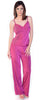 Women's Slinky Knit and Lace Camisole Pajama Set #2095