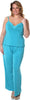 Women's Plus Size Slinky Knit and Lace Camisole Pajama Set #2095X