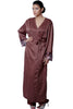 Women's Matte Satin Silky Long Robe #3010