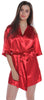 Women's Silky Classic Short Kimono Robe #3028