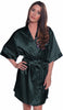 Women's Silky Classic Short Kimono Robe #3028A